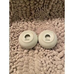 Arzberg Art Deco White Candle Holders set of 2